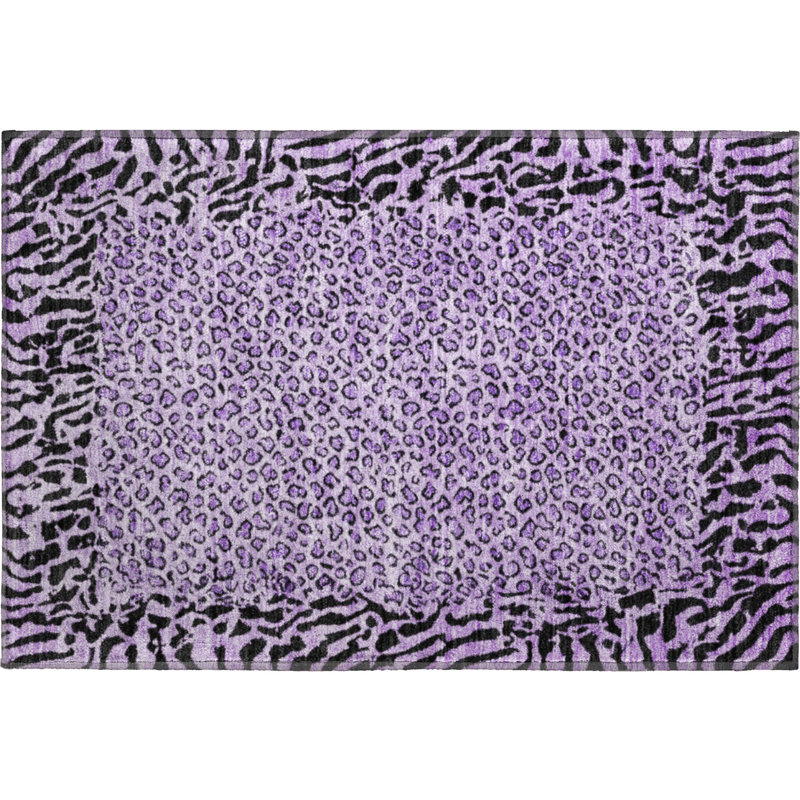 Tapis en peau d'animal de qualité supérieure lavable à la machine Alvey AMF1230, Rectangle 1 pi 8 po x 2 pi 6 po