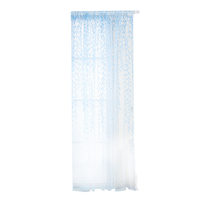 Voile voilage voilage 40 x 106 po, Blue