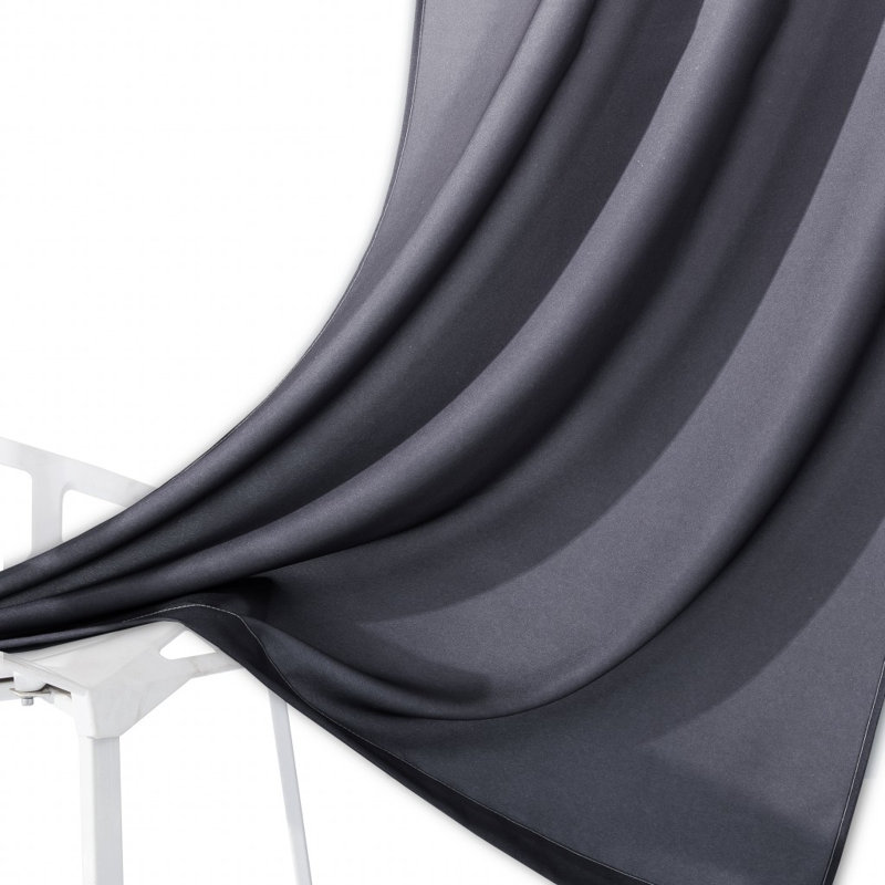 84" Ombre Shades Window Panels, Black