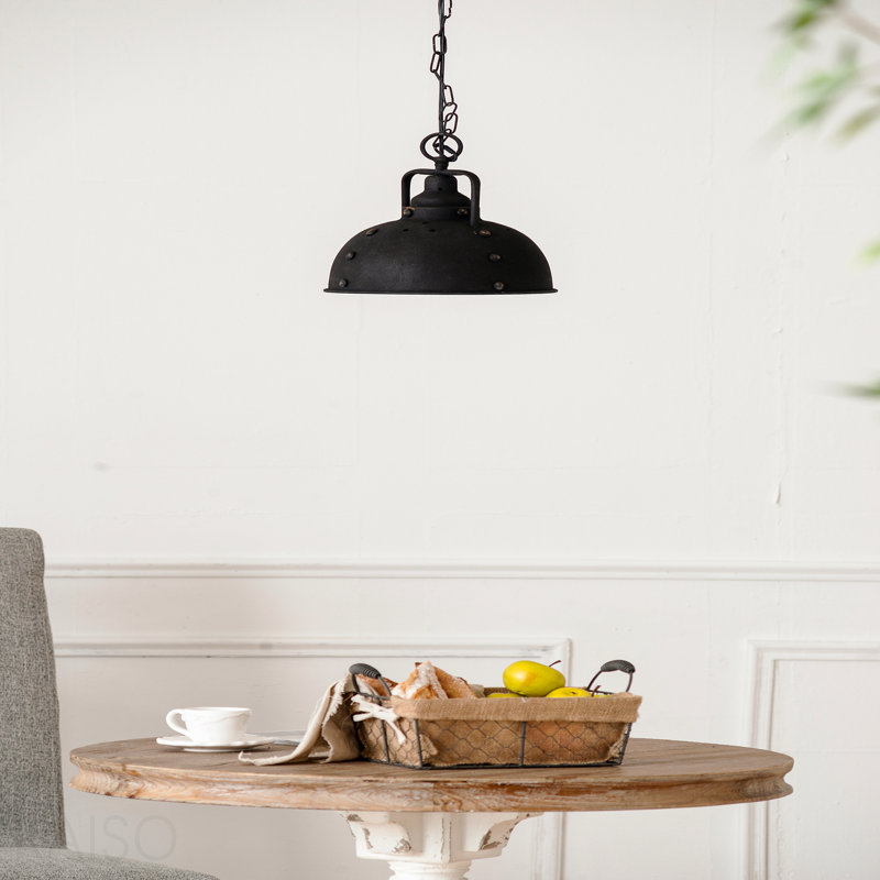 Lampe suspendue D10,4 x 11,4 po, métal