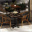 Table carrée en marbre fritté d'aspect marbre - base en fonte robuste pour bistro, café, bar et maison-798047392
