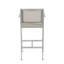 Ensemble de 2 tabourets 29,50 "avec cadre en aluminium antirouille