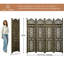 Paravent en bois aggloméré de 5,75 pi-1862300260