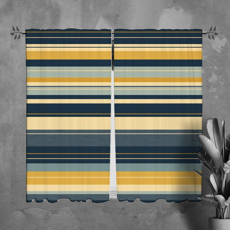 Paire de rideaux obscurcissant en polyester Huriyah, L 40 po x L 61 po