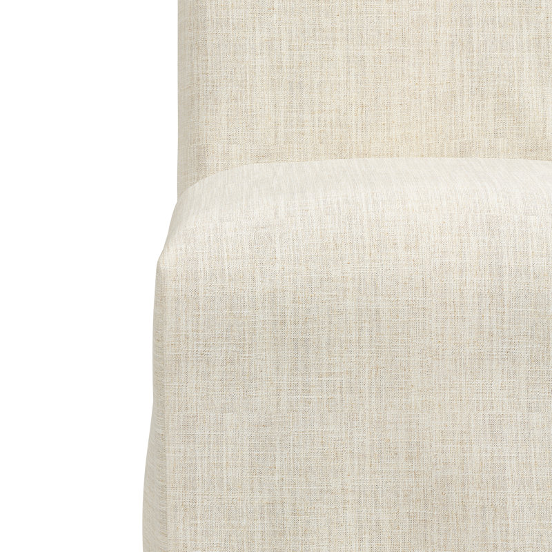 Chaise parsons en coton Armstrong, Lin classique talc