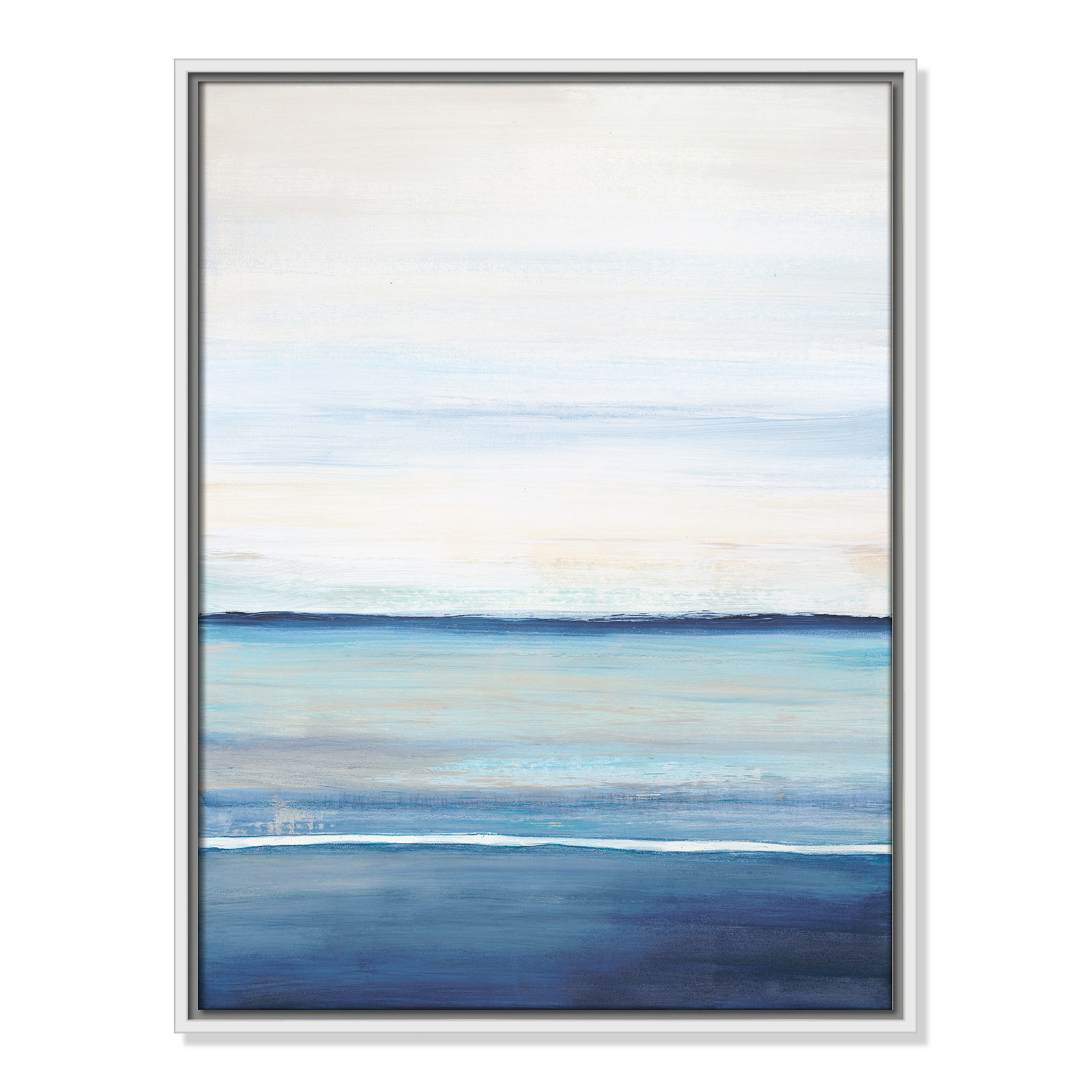 Distant Whispers by Filippo Ioco - Painting Print, White Framed Canvas, 25.5" H x 19.5" W x 2" D