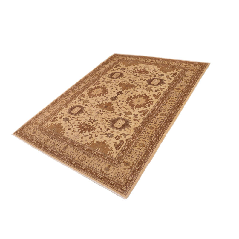 Oriental  Ziegler Casey Beige/Tan Wool Rug  - 10'2'' X 13'6''