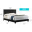 Stylish Contemporary Black Full Bed-733623268