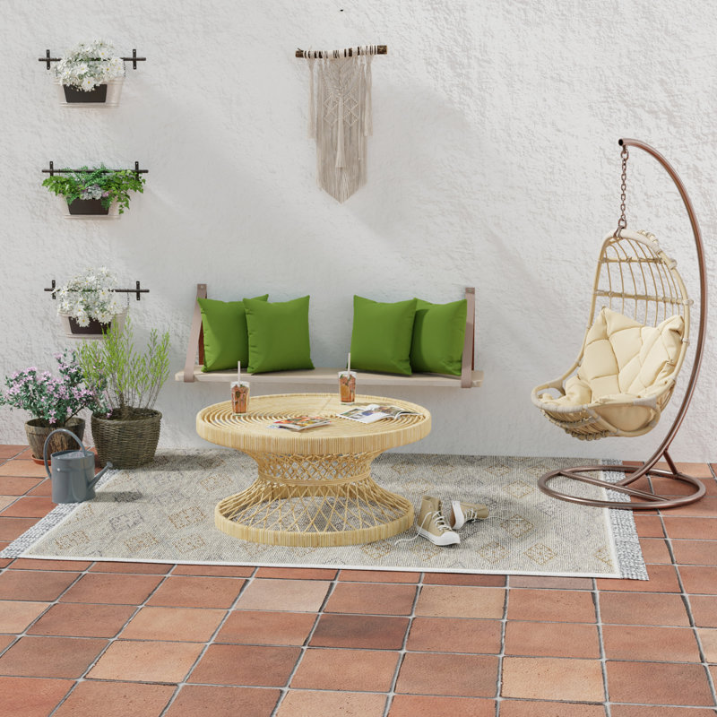 Sunbrella Outdoor Throw Pillow, Spectrum Cilantro Sunbrella® Plainweave