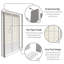 83" x 73.5" Single Sided Sliding Door Shoji Room Divider-1239681169