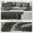 [VIDEO] 107'' Modular Sectional Pull-Out Sofa-636721339
