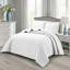 Bedspread Diamond Check Embossed Set with Pillow Shams, Textured All-Season Comfort, Single, Double, King & Super King-116481314-116481307