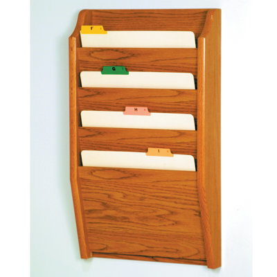 Wood Flat Files Wall Mount File Holder