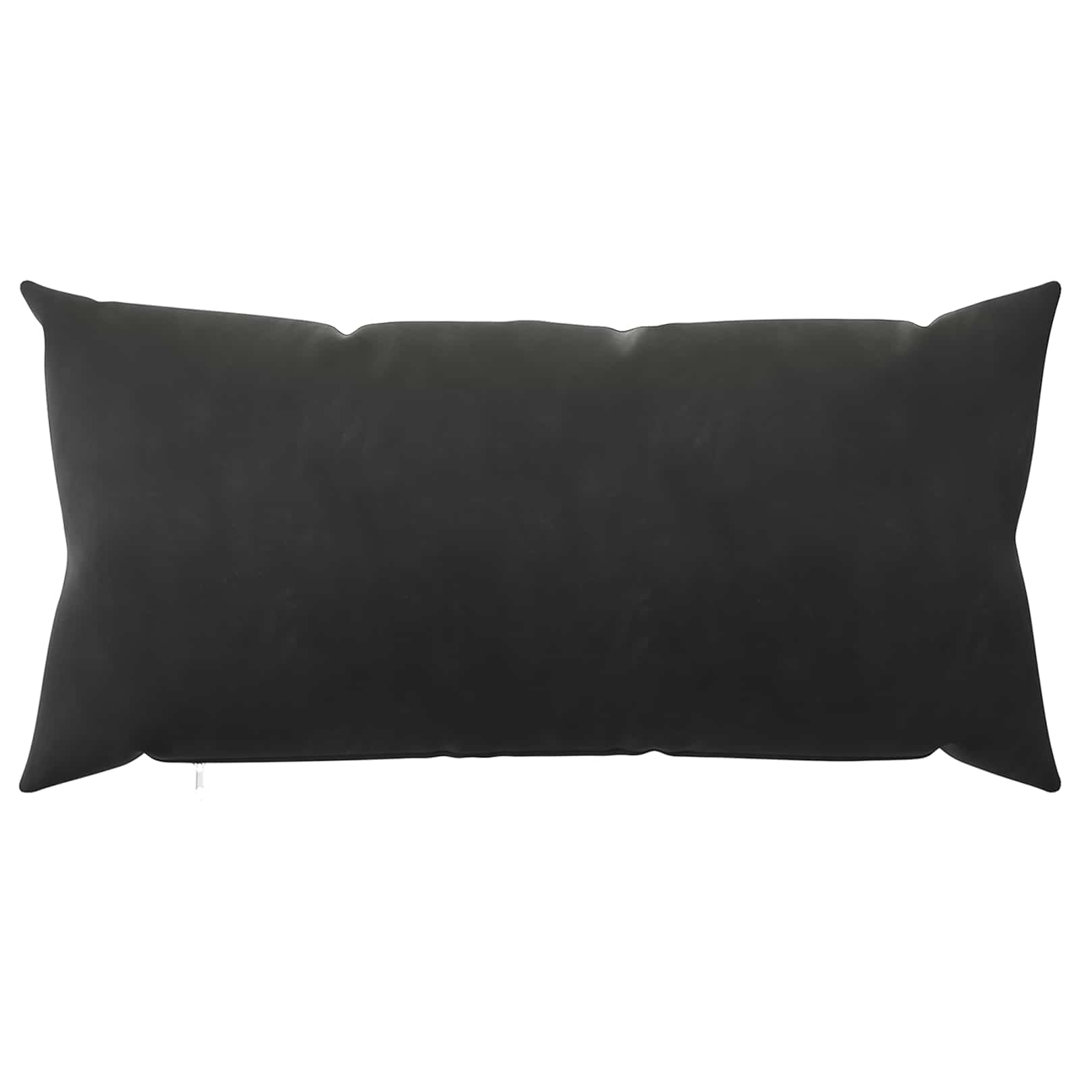 vidaXL - Cushion Cover - Velvet - 40 x 80 cm - Black - Image 2