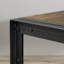 Sandrine Teak Metal Base Dining Table