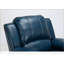 Fauteuil inclinable en cuir bleu marine Charlotte