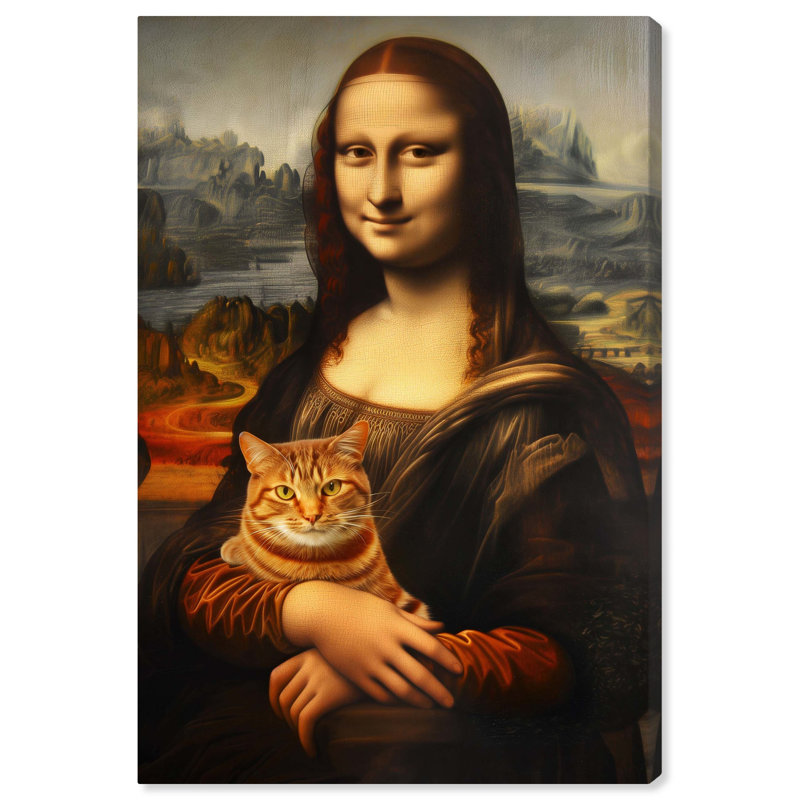 Art mural classique "Mona Lisa" par Art Remedy, Toile tendue, H 36 po x l 24 po