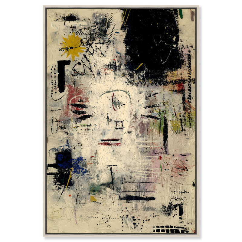«Hidden Visage I», reproduction d'art acrylique encadrée par Art Remedy, cadre argenté, 24 x 36, H 37 po x l 25 po