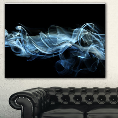 Fumée bleue - impression sur toile tendue