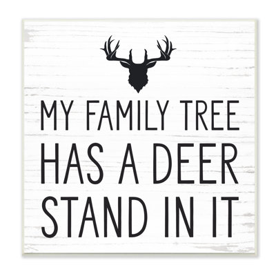 «Witty Deer», citation de bois rustique Lodge