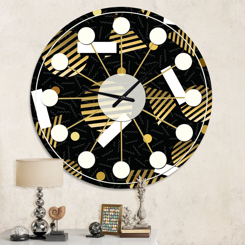 Horloge murale rétro Mid-Century, Moyenne