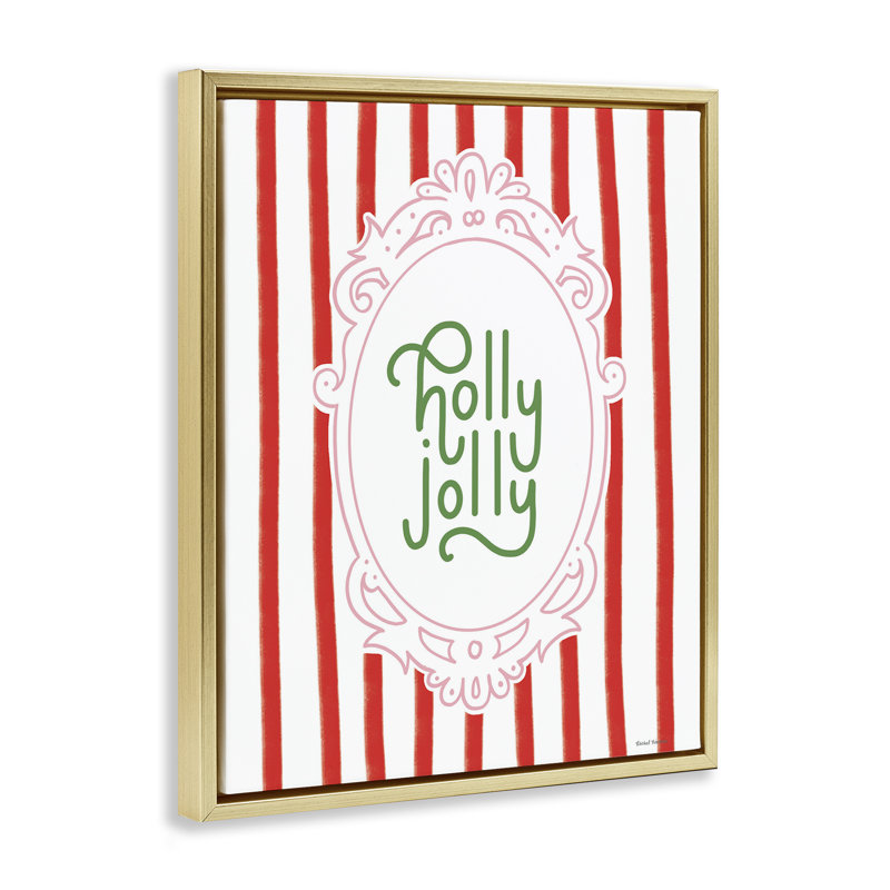 Cadre flottant Holly Jolly Ornate, H 21 po x l 17 po, Cadre flottant métallique doré