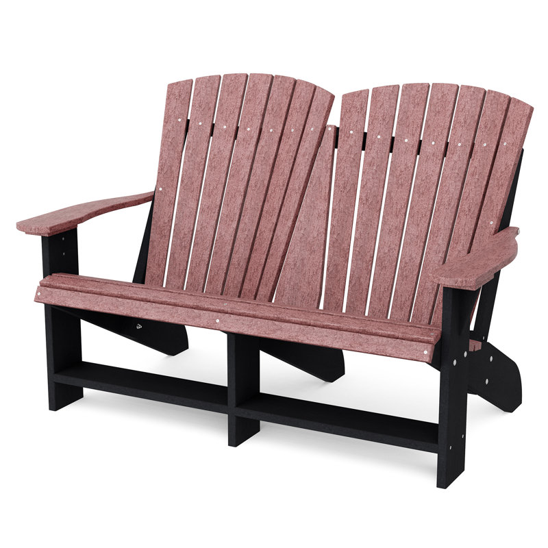 Chaise Adirondack double Heritage, Cerisier / noir