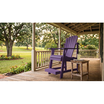 Chaise bistro Adirondack avec repose-pieds encastré Weathercraft