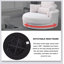 Grand fauteuil rond club pivotant avec baril de rangement moderne avec rangement