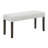 Wyncote Wood Upholstered Dining Bench, Stone Gray