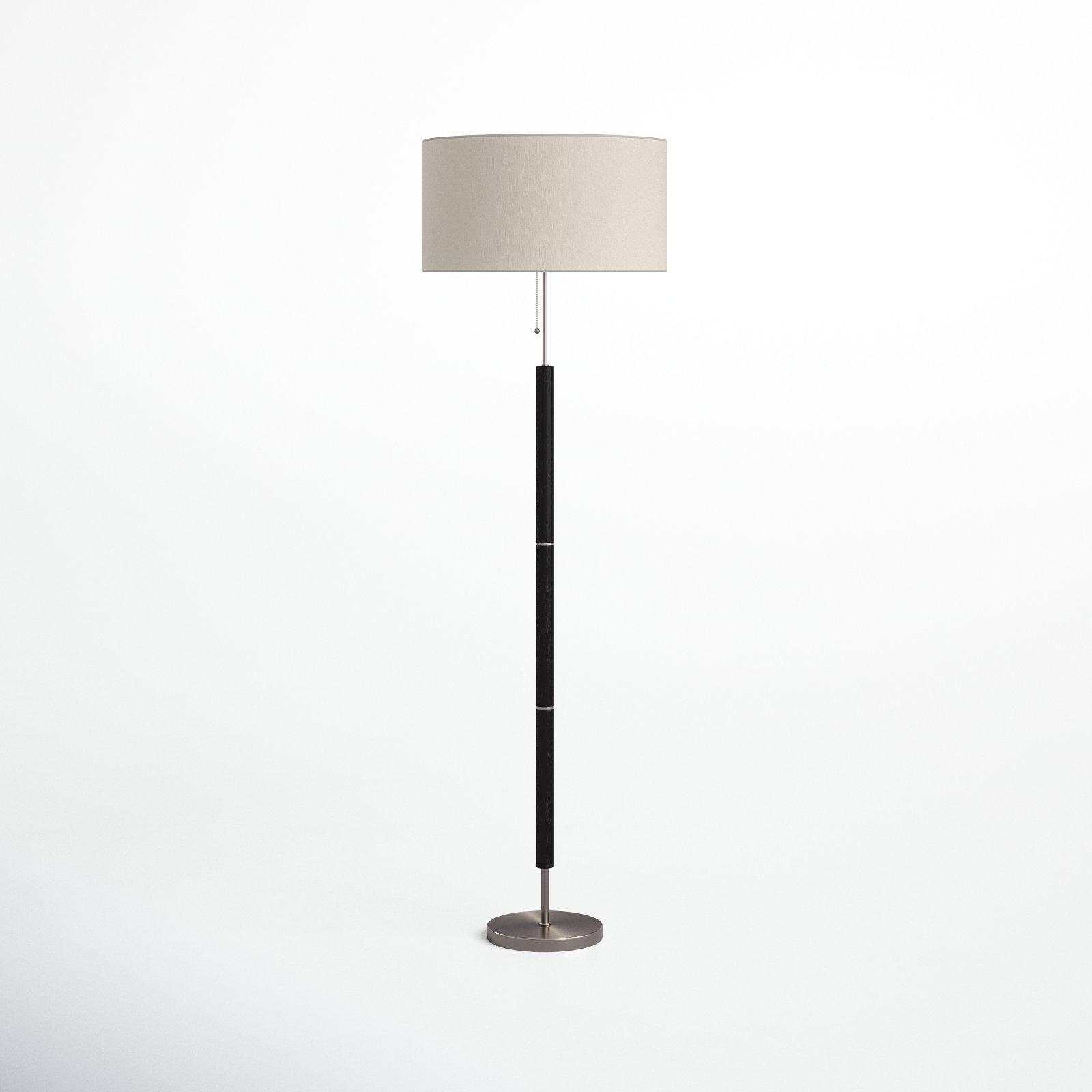 Fernando 65.5'' Floor Lamp, Black/Gray, White