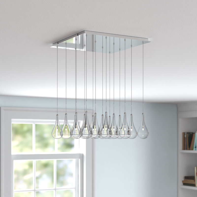 16 - Light Cluster Teardrop Pendant