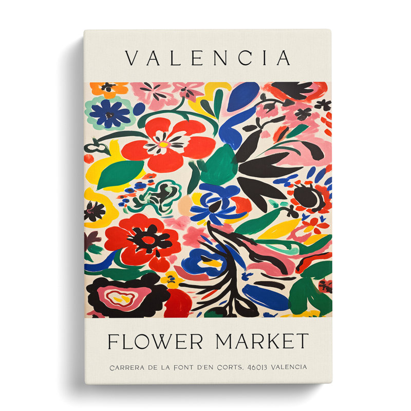 Valencia Flower Market Exhibition No. 5 - Wrapped Canvas, 76cm H x 50cm W x 3cm D
