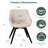 Set Of 2 Modern Faux Leather Swivel Dining Chairs, Upholstered Side Chairs For Kitchen & Living Room-1397434703