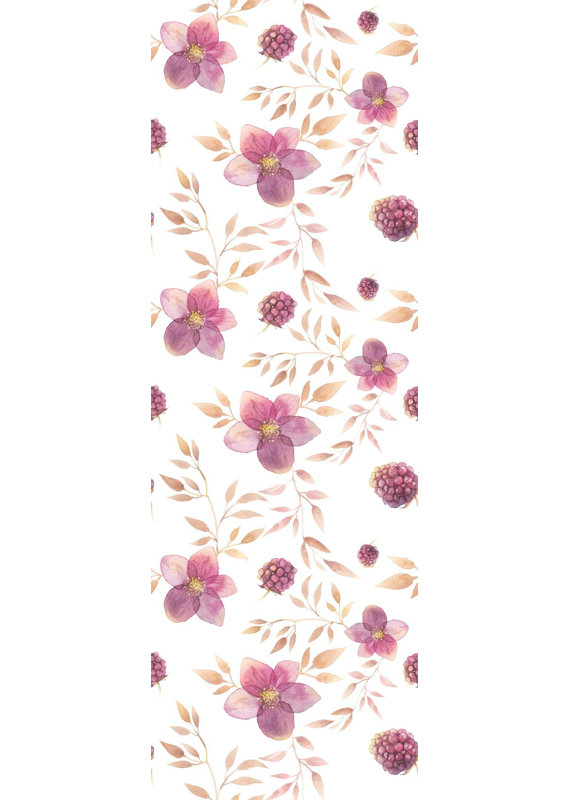 Baney Peel & Stick Floral Roll, 4.17' L x 25" W