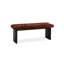 Banc rembourré en bois massif brun-1923591257
