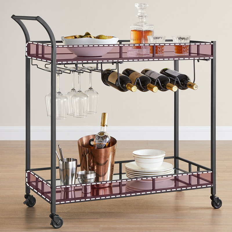 2-tier Metal Bar Cart