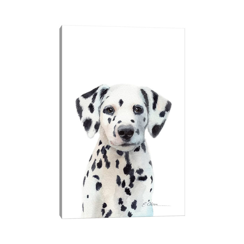 Dalmatian Puppy 1 Piece Wrapped Canvas Painting, 66.04 cm H x 45.72 cm W