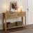 Farmhouse Entryway Table,43 Inch Wood Console Table With 2 Drawers,2 Tier Sofa Table With Storage For Living Room, Foyer Tables For Entryway-Burlywood