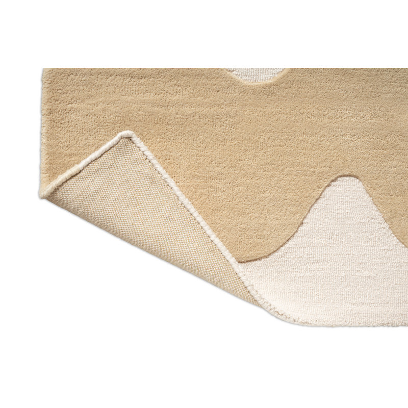 Lokki Black | 133905, Butter, Runner 2' x 8'