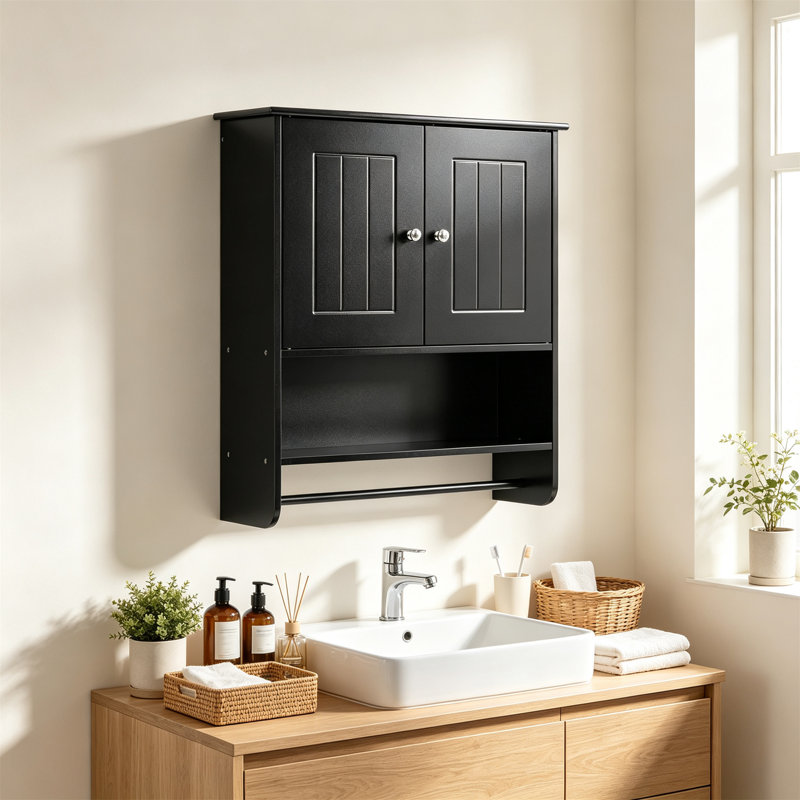 Bathroom Cabinet, Black