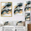Art abstrait abstrait doré glaciaire de reflets liquides I - Formes-1121797265-1121797269-1121797270