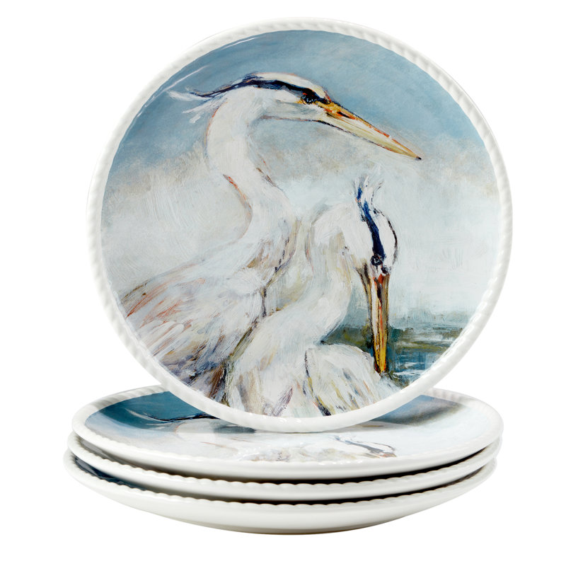 Certified International Shorebirds Set Of 4 Dinner Plate
