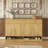Baynard Wooden Sideboard with 3 Drawers & Adjustable Shelf-120887074