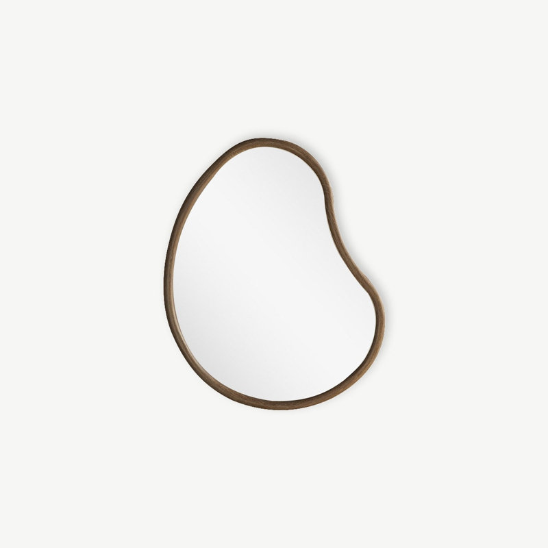 Dim Novelty Solid Wood Mirror, 33.46" x 25.59"
