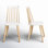 Chaise d'appoint en bois massif Rolde