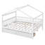 Wooden House Bed with Two Drawers