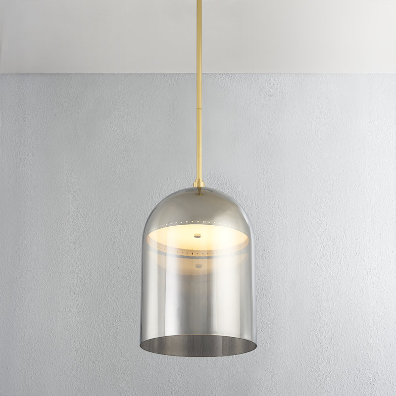 Luminaire suspendu 1 lumière DORVAL, H 24 po x l 13 po x P 13 po