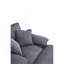 Canapé simple en velours côtelé 56,3 pouces avec 2 coussins décoratifs et un repose-pieds-1295780887