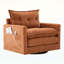 Fauteuil demi-tonneau pivotant de style Mid-Century moderne-1002184368